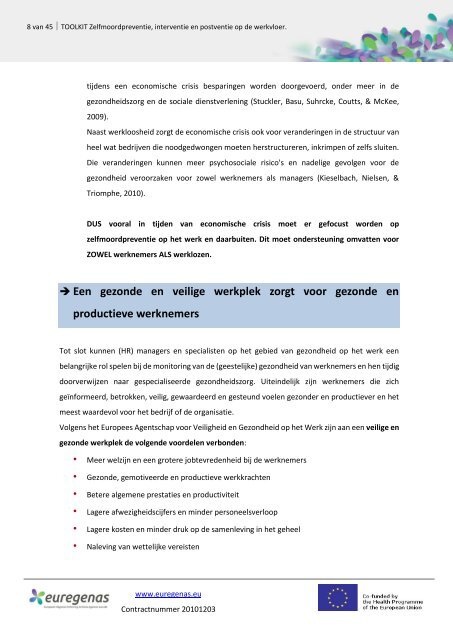 Zelfmoordpreventie, -interventie en -postventie op de werkvloer
