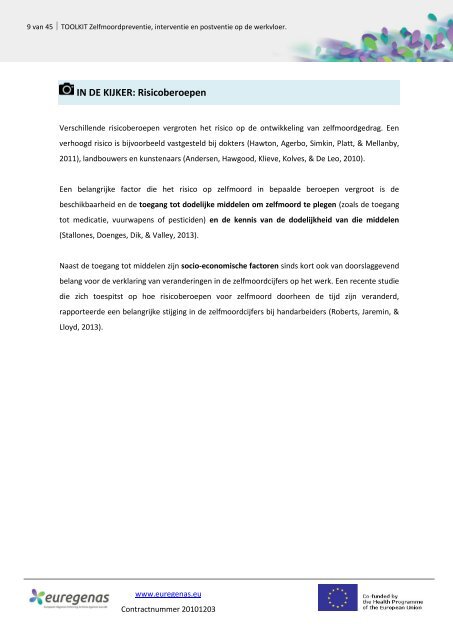 Zelfmoordpreventie, -interventie en -postventie op de werkvloer