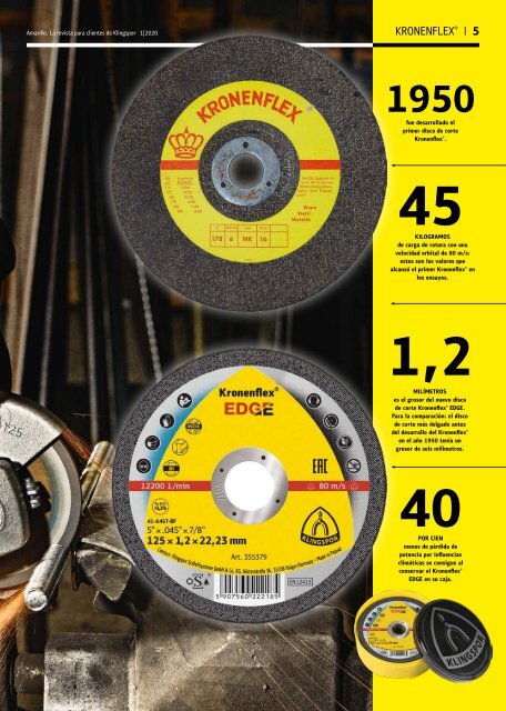 Amarillo. La revista de los clientes de Klingspor Edición 1|2020