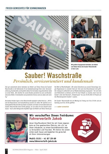 SCHWACHHAUSEN Magazin | März - April 2020