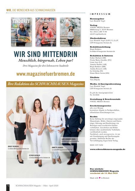 SCHWACHHAUSEN Magazin | März - April 2020