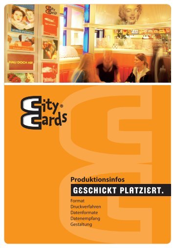 CityCards Produktionsinfos