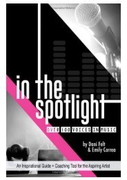 In the Spotlight: Over 100 Voices in Music by Emily Correa