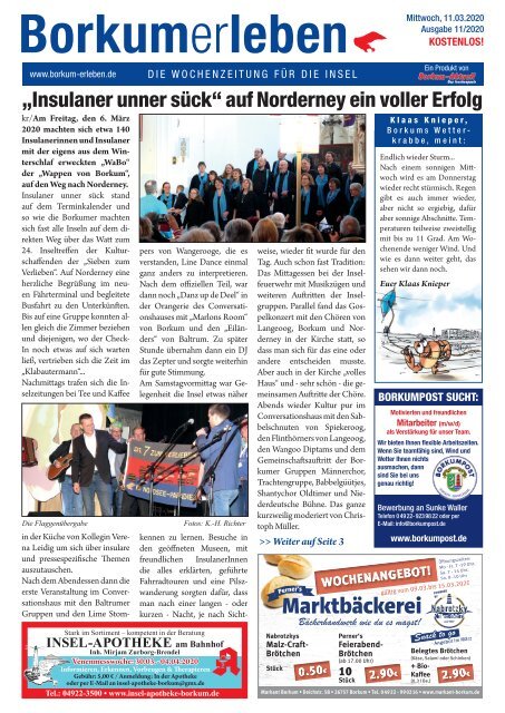 11.03.2020 / Borkumerleben - Die Wochenzeitung