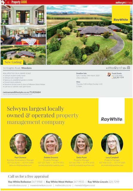 Selwyn Times: March 11, 2020