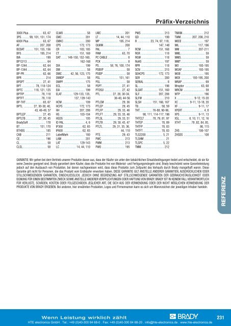 TLS2200 / TLS PC Link? Etiketten-Übersicht nach Größe  - HTE