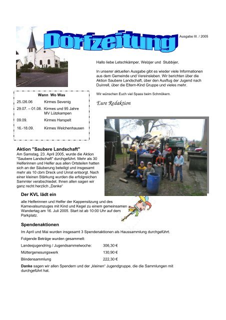 Dorfzeitung Ii 2005 Lutzkampen