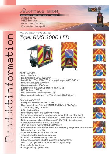 RMS 3000 LED - Buchhaus GmbH