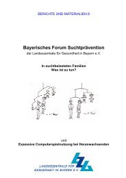 Bayerisches Forum Suchtprävention - Landeszentrale für ...