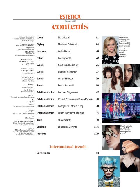 Estetica Magazine Deutsche Ausgabe (1/2020)