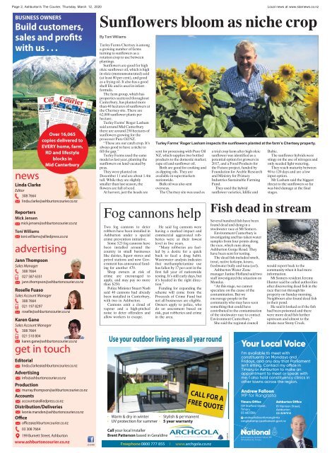 Ashburton Courier: March 12, 2020