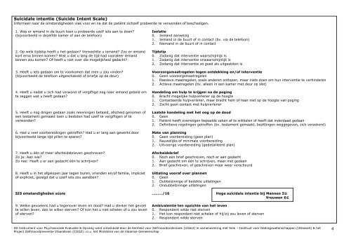 IPEO Instrument voor Psychosociale Opvang en evaluatie