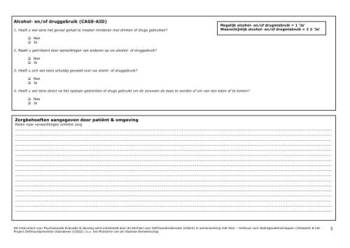 IPEO Instrument voor Psychosociale Opvang en evaluatie