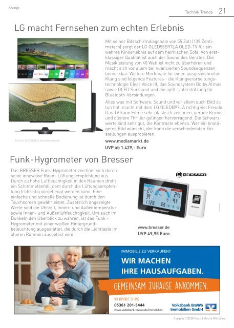 Haus & Grund Wolfsburg und Umgebung e.V. Ausgabe 01/2020 Februar