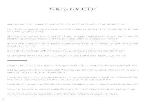 Georg Jensen - B2B Catalogue 2020