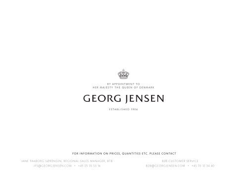 Georg Jensen - B2B Catalogue 2020