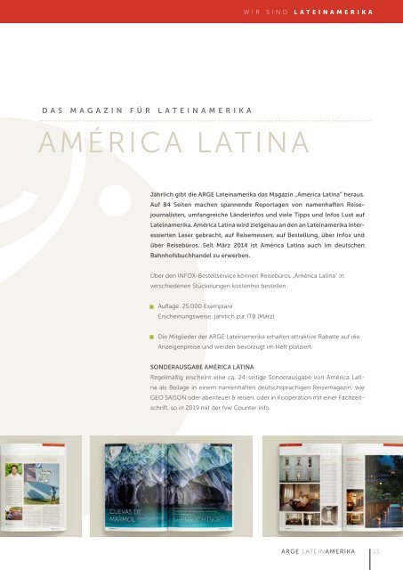 ARGE Lateinamerika Imagebroschüre DE
