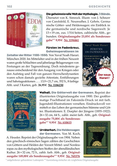 Frölich & Kaufmann 7. Versandkatalog 2020