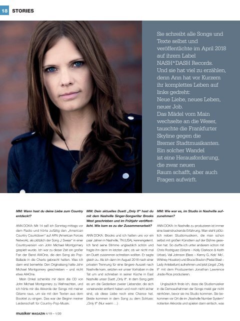 Musiker Magazin 4/2019 – 1/2020