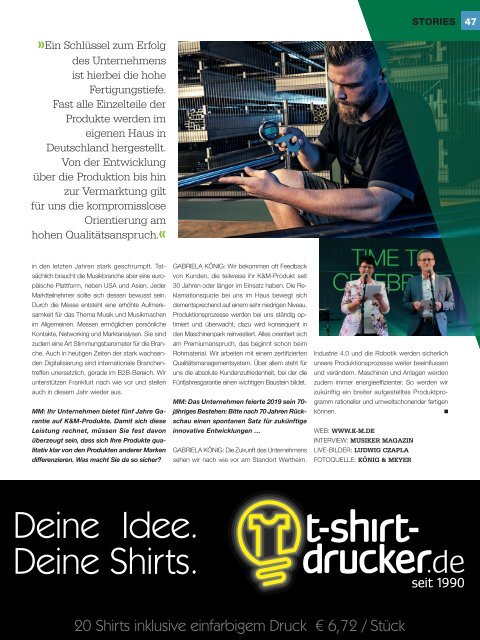 Musiker Magazin 4/2019 – 1/2020