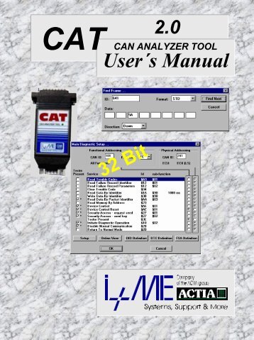 User´s Manual - I+ME ACTIA GmbH