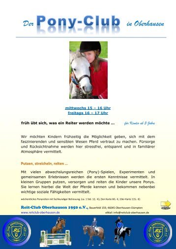 Pony-Club - Reit-Club Oberhausen