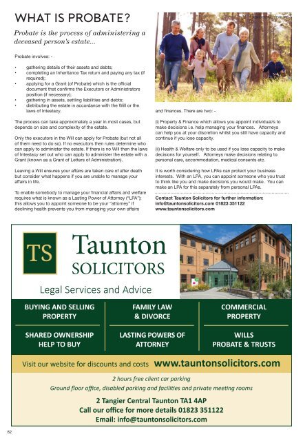 Taunton and South Somerset Living Apr - May 2020