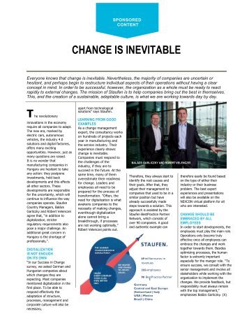 Forbes.hu Magazin Artikel: Change is inevitable 