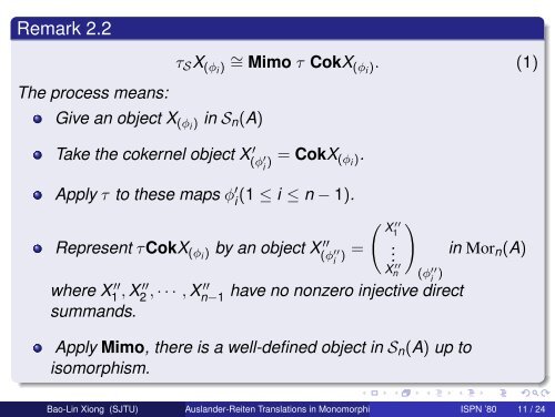 Auslander-Reiten Translations in Monomorphism Categories