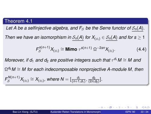 Auslander-Reiten Translations in Monomorphism Categories