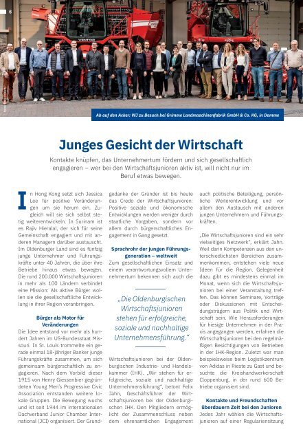 Junge Wirtschaft - Publikation der Wirtschaftsjunioren bei der Oldenburgischen IHK