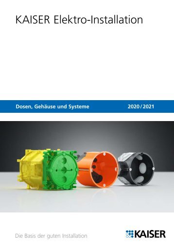 KAISER_Katalog_Elektro-Installation_2020-21_DE