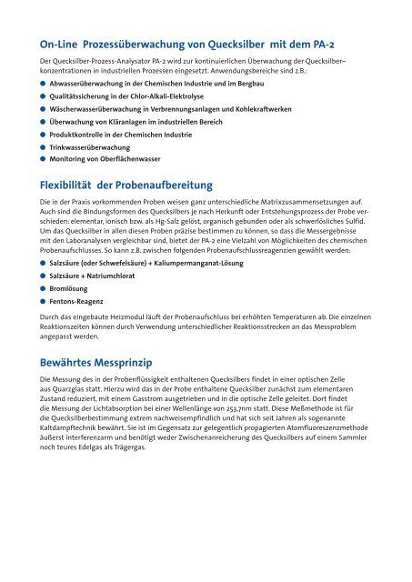 PA-2 und PA-2-Gold - Mercury Instruments GmbH.