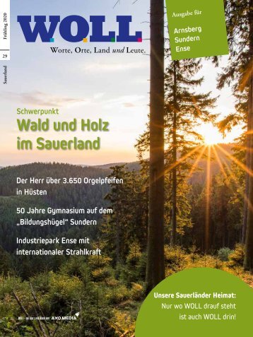 WOLL Magazin für Arnsberg, Sundern, Neheim und Ense Frühling 2020