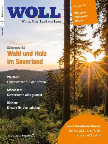 WOLL Magazin Warstein Möhnese Rüthen Frühling 2020