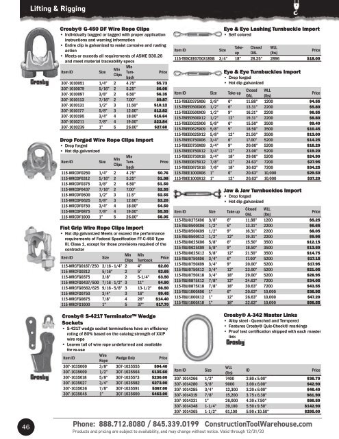 2020 Construction Tool Warehouse Catalog