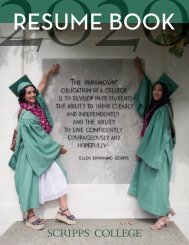 2020 Scripps College Resume Book 
