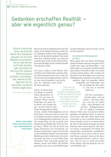 Magazin Weitsicht No. 3 / Frühling 2020