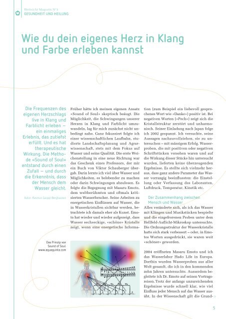 Magazin Weitsicht No. 3 / Frühling 2020