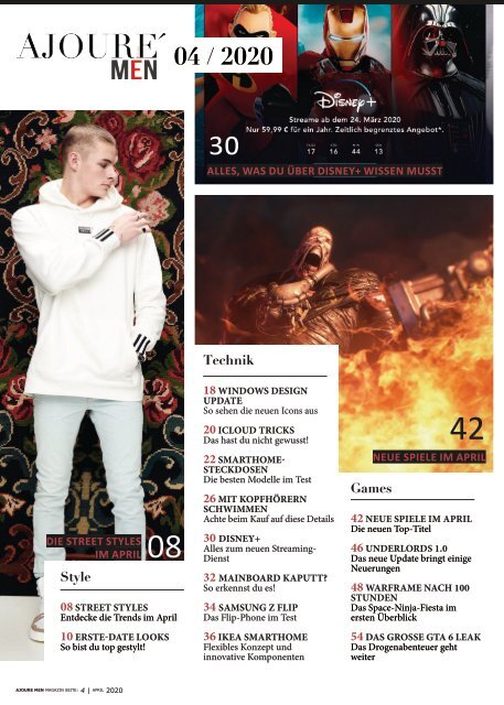 AJOURE´ Men Magazin April 2020