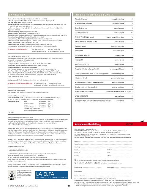 Markt&Technik Heft 12/2020