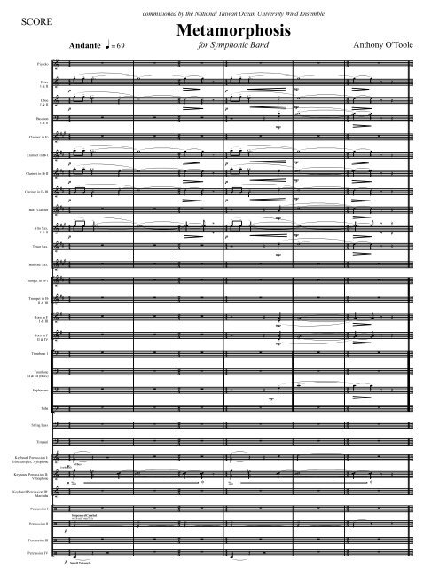METAMORPHOSIS - Score