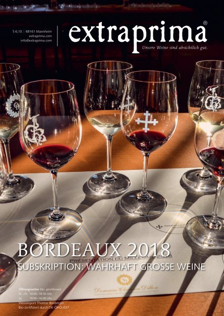 Extraprima Bordeaux Subskription 2018 Magazin