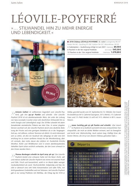 Extraprima Bordeaux Subskription 2018 Magazin