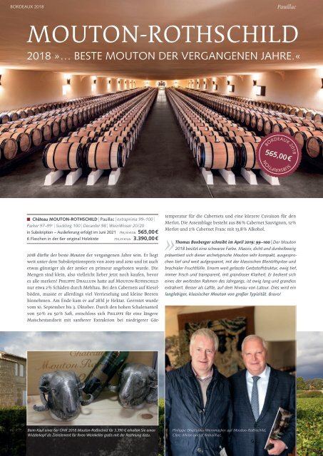 Extraprima Bordeaux Subskription 2018 Magazin