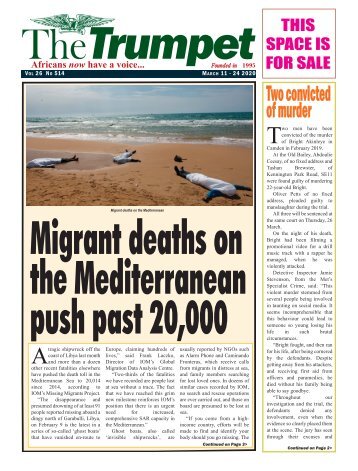 The Trumpet Newspaper Issue 514 (March 11 - 24 2020)