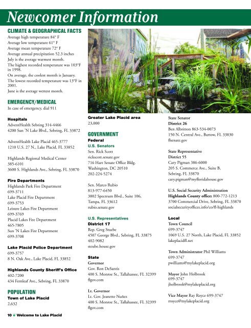 2020 Lake Placid, Florida Visitors Guide
