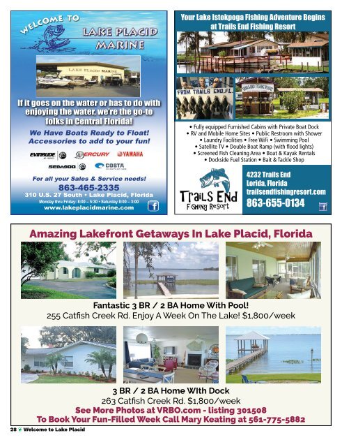 2020 Lake Placid, Florida Visitors Guide