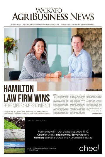 Waikato AgriBusiness News March 2020