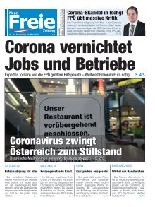 Corona-Krise vernichtet Jobs und Betriebe